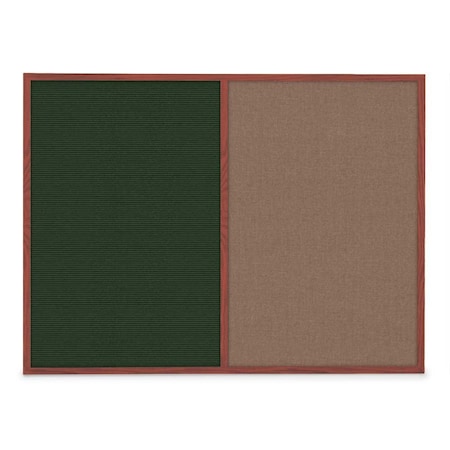 United Visual Products Sliding Door Indoor Enclosed Corkboard, 3 UV9000ACS-SATIN-PEARL